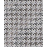Hahnentritt Heather Grey Patch Hide Teppiche Von Shine Rugs von CowhidePatchworkRugs