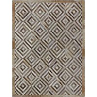 Patchwork-Rindslederteppich. Diamond White Und Beige Entworfen Von Shine Rugs Patchwork-Rindslederteppich. Diamond White Und Beige Entworfen Von Shine Rugs von CowhidePatchworkRugs
