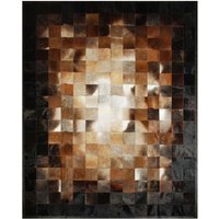 Rindsleder Teppich Im Squares Design Von Shine Rugs von CowhidePatchworkRugs