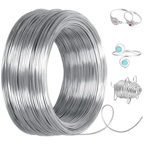 Cozary Basteldraht, Aluminium Schmuckdraht, DIY Draht Zum Basteln, Aluminiumdraht für Basteln Und Schmuck Herstellung (1mm X 100 M) von Cozary