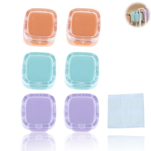 Ladekabel Magnetische Kabel Organizer Clips, 6PCS Magnetische Kabel Clips, Kabelhalter Selbstklebend, Kabel Organizer Selbstklebend für Schreibtisch(Mixed colours) von Cozevdnt