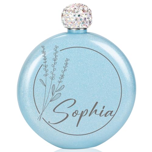 Personalisierter Flachmann für Damen, 304 Edelstahl, 142 ml, mit Trichter, individueller Name, Whiskyflasche, Geschenke für sie/ihn, geeignet für Muttertag, beste Freundin, Geburtstag, Personalisierter Flachmann für Damen, 304 Edelstahl, 142 ml, mit Trichter, individueller Name, Whiskyflasche, Geschenke für sie/ihn, geeignet für Muttertag, beste Freundin, Geburtstag, von Cozifitgear