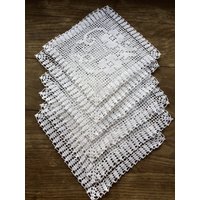 Gehäkelte Servietten-Doilies 6 Stück Napperon von CozinessFactory