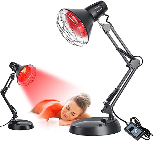 Cozion Infrarotlampe Wärmelampe 150 watt Rotlichtlampe Infrarotlicht Heimgebrauch Infrarotlicht-Rotlicht-Wärmelampen Temperatur einstellbar Infrarotlichtlampe von Cozion