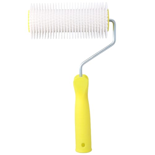 Cozlly 22cm/15cm Entlüftungsroller Ausgleichsmasse, Entlüftungswalze Klein mit 13 mm Stachel, Stachelroller Kunststoff für Bodenbeschichtung zur Entlüftung bei Epoxidharz Beschichtungen (6 Zoll) von Cozlly