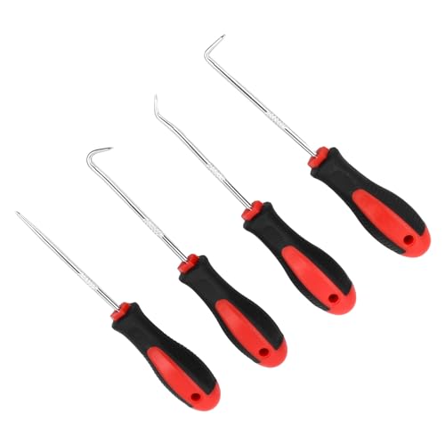 Cozlly 4 Stück Precision Pick und Haken Set, Oil Seal Haken Pick-Set, O-Ring Dichtung Demontage Werkzeug, 154mm Schraubendreher Öldichtung Pry Für Demontage Montage Öldichtung von Cozlly