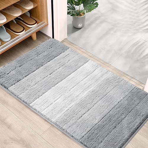 Cozlly 50 x 80 cm rutschfeste Fußmatte,Saugstarke Türmatte,Schmutzfangmatte rutschfest,Schmutzfangmatte Innen,rutschfeste Maschinenwaschbare Fußmatte,für schlammige,nasse Pfoten und Schuhe von Cozlly