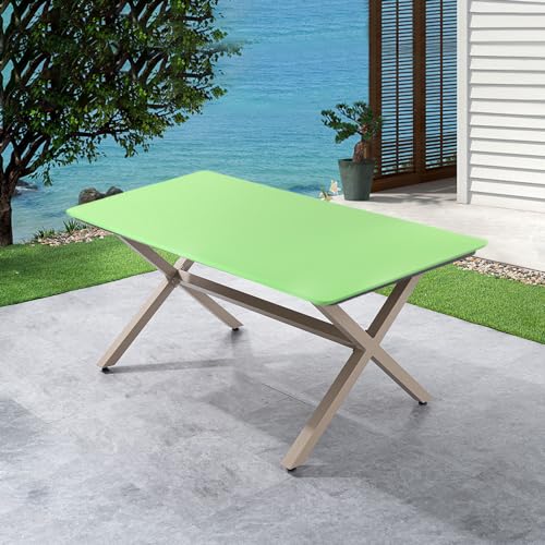Cozomiz Elastische Tischdecke Gartentischdecke Rechteckige Waschbar rutschfeste Abwischbar Schmutzabweisend Tischdecke Grün 86 x 86 cm Rechteckige Enge Passform von Cozomiz