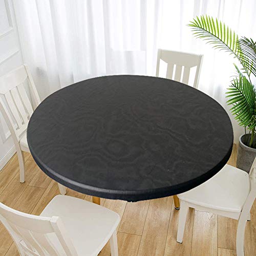 Cozomiz Elastische Tischdecke Gartentischdecke Rundtischdecke wasserdichte rutschfeste Abwischbar Schmutzabweisend Tischdecke Schwarz 70cm Runde Enge Passform Cozomiz Elastische Tischdecke Gartentischdecke Rundtischdecke wasserdichte rutschfeste Abwischbar Schmutzabweisend Tischdecke Schwarz 70cm Runde Enge Passform von Cozomiz