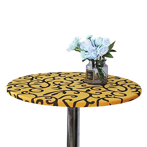 Cozomiz Geometrisch Elastische Tischdecke Gartentischdecke Rundtischdecke wasserdichte rutschfeste Abwischbar Schmutzabweisend Tischdecke Gelb 90cm Runde Enge Passform Cozomiz Geometrisch Elastische Tischdecke Gartentischdecke Rundtischdecke wasserdichte rutschfeste Abwischbar Schmutzabweisend Tischdecke Gelb 90cm Runde Enge Passform von Cozomiz