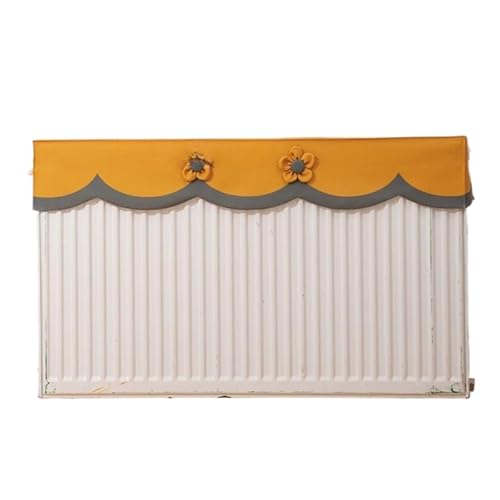 Cozomiz Heizkörper Staubschutzabdeckung, Heizkörperabdeckungen für Zuhause, Staubfilterabdeckung für Heizkörper, Heizkörperverkleidung für Heizung 160cm L x 10cm B Orange von Cozomiz