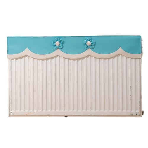 Cozomiz Heizkörper Staubschutzabdeckung, Heizkörperabdeckungen für Zuhause, Staubfilterabdeckung für Heizkörper, Heizkörperverkleidung für Heizung 60cm L x 10cm B Blau von Cozomiz