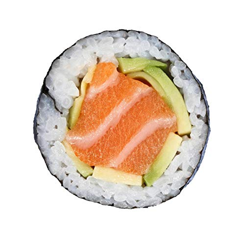 Cozomiz Kuscheldecke Runde Decke Flanell Food Creation Tagesdecke Super Weiche Warme Fleecedecke Sofadecke Reisedecke Komfortabel Sanft Strandtuch Picknick Teppich 90x90cm Sushi Rolle von Cozomiz