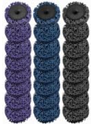 Coztie CSD Scheibe Schleifscheibe, 39 Stück Grobreinigungsscheibe, Reinigungsscheibe Set 2 Zoll Grobreinigungsscheibe Bohrmaschine mit zwei Zugstangen für Entrosten oder (50mm Mischen von Farben, 39) von Coztie