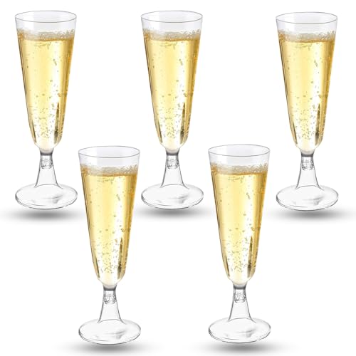 Coztie Sektgläser Plastik, 100 Stück Sektgläser Kunststoff 150ml Mehrweg Plastik Champagnergläse für Sektempfang Hochzeit Geburtstag Picknick Party 16 x 5.5 cm Transparent Coztie Sektgläser Plastik, 100 Stück Sektgläser Kunststoff 150ml Mehrweg Plastik Champagnergläse für Sektempfang Hochzeit Geburtstag Picknick Party 16 x 5.5 cm Transparent von Coztie