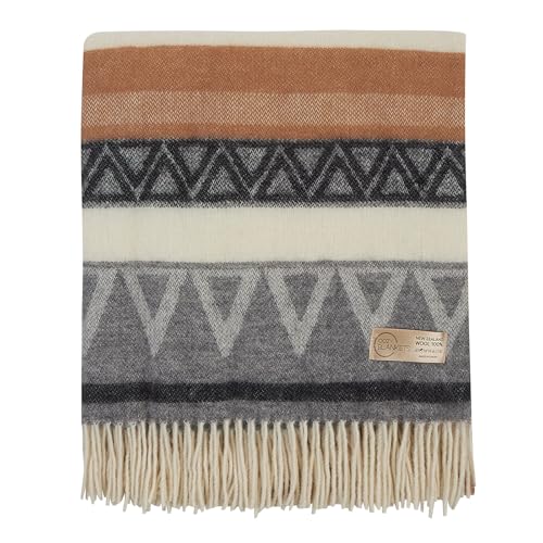 Cozy Blankets Wolldecke/Überwurf, 100 % neuseeländische Wolle, perfekt für Zuhause und draußen, Schurwolldecke mit Fransen, 170 x 200 cm Cozy Blankets Wolldecke/Überwurf, 100 % neuseeländische Wolle, perfekt für Zuhause und draußen, Schurwolldecke mit Fransen, 170 x 200 cm von Cozy Blankets