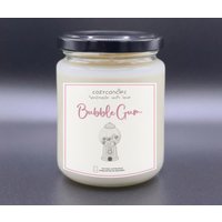 Bubble Gum - Duftkerze/Kaugummi/ Usa Kaugummi Entspannender Duft 275Ml Glas Mit Bis Zu 36 Stunden Brenndauer von CozyCandlesOffiziell