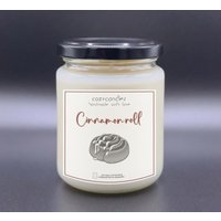 Cinnamon Roll - Duftkerze/Zimtschnecke Zimtschnecken Duft 275Ml Glas Mit Bis Zu 36 Stunden Brenndauer von CozyCandlesOffiziell