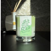 Handgemachte Matcha Latte Kerze | Iced Duftkerze, Handgefertigt Duftkerze Mit Eiswürfel Design Geschenk Für Sie von CozyCandlesOffiziell