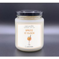 Spritz Aperitif - Duftkerze/Spritz O Clock Champanger Orangen Duft 275Ml Glas Mit Bis Zu 36 Stunden Brenndauer von CozyCandlesOffiziell