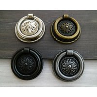 2.1" Drop Ring Ziehknopf Antik Bronze Schwarz Gebürstet Silber Nickel Stahl Schubladengriff Retro Kommode Knauf Küchenschrank Türgriff Vintage 2.1" Drop Ring Ziehknopf Antik Bronze Schwarz Gebürstet Silber Nickel Stahl Schubladengriff Retro Kommode Knauf Küchenschrank Türgriff Vintage von CozyChiccc