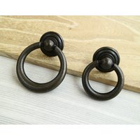 Antike Bronze Schubladenknauf Kommode Tropfen Ring Pull Schrank Türgriff Küchenmöbel Knauf Griff Vintage Stil von CozyChiccc