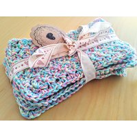 Gehäkelte Küche Geschirrtuch 3Er-Set | Verschiedene Farben Erhältlich von CozyComfyLiving