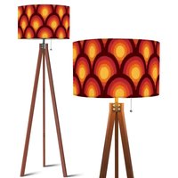 Retro Orange Tripod Stehlampe Mid-Century Modern Style Mit Smart Led Retro Orange Tripod Stehlampe Mid-Century Modern Style Mit Smart Led von CozyCushionCove
