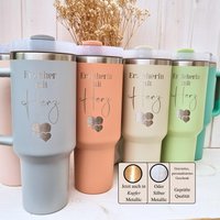 Abschiedsgeschenk Erzieherin Thermobecher Personalisiert, Geschenk 40Oz Tumbler Cup, Abschied Erzieher Mit Herz Trinkbecher Kita von CozyDaysDesign