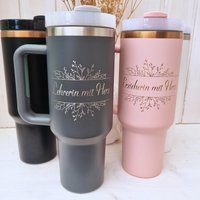 Abschiedsgeschenk Erzieherin Thermobecher Personalisiert, Lehrerin Geschenk 40Oz Tumbler Cup, Abschied Erzieher Mit Herz Lehrer Kita von CozyDaysDesign