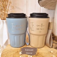 Abschiedsgeschenk Tagesmutter Thermobecher Personalisiert, Geschenk Mit Herz Kaffeebecher, Kinderfrau Babysitter Danke Geschenke von CozyDaysDesign