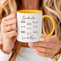 Geschenk Beste Freundin Busenfreundin Tasse Personalisiert Namen Freundschaft Freundinnen Lustiges von CozyDaysDesign