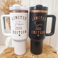 Geschenk Jugendliche Mädchen Cup Personalisiert Thermobecher, Geburtstagsgeschenk 12 13 14 15 16 17 18 Weihnachtsgeschenk Tochter Patenkind von CozyDaysDesign