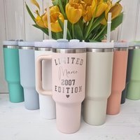 Geschenk Zum 18 Geburtstag Mädchen Personalisiert Edelstahlbecher Graviert 18. Tochter Geschenke Freundin Enkelin Patenkind von CozyDaysDesign