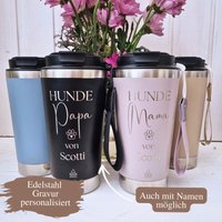 Hund Thermobecher Personalisiert, Hunde Mama & Papa To Go Kaffeebecher, Trinkbecher Geschenk Hundemama, Hundepapa Pferdefreund 500Ml Hund Thermobecher Personalisiert, Hunde Mama & Papa To Go Kaffeebecher, Trinkbecher Geschenk Hundemama, Hundepapa Pferdefreund 500Ml von CozyDaysDesign