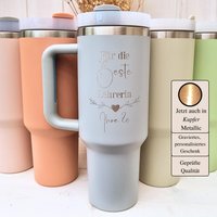 Lehrer Abschiedsgeschenk Personalisierter Thermobecher, Geschenk Lehrerin Mit Herz 40Oz Tumbler Cup, Geschenke Abschied Klasse Trinkbecher von CozyDaysDesign