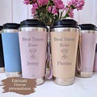 Personalisiertes Team Geschenk Thermobecher Mit Namen, Best Ever Gravur, Firmen Weihnachtsgeschenk Kollegen Büro Mitarbeiter Tasse 500Ml Personalisiertes Team Geschenk Thermobecher Mit Namen, Best Ever Gravur, Firmen Weihnachtsgeschenk Kollegen Büro Mitarbeiter Tasse 500Ml von CozyDaysDesign