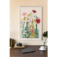 Malen Nach Zahlen Set - Blumenvase Einfache Blumenmalerei Boho Blumen Malerei Wandkunst Geschenk Für Floristen von CozyHeavenArt