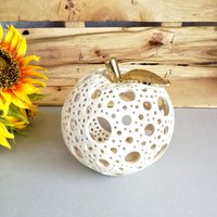 Großes Teelichthalter Apfel Grün Als Kerzenlicht, Geburtstagsbaum 28.dezember 2012, Geburtstags - Oder Weihnachtsgeschenk von CozyHomeIdeas
