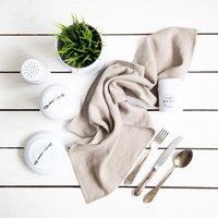 Bio-Handtuch Aus Weichem Leinen Eignet Sich Hervorragend Als Küchenhandtuch von CozyLinen