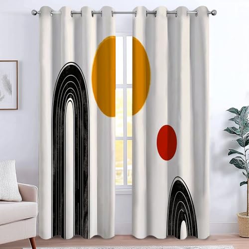 CozyRest Gardinen Wohnzimmer Minimalismus Bohème-Stil Geometrie Vorhang Blickdicht mit Ösen für Wohnzimmer Schlafzimmer Thermogardinen Geräuschreduzierung, 2er Set, 245 x 140 cm Schiebevorhänge CozyRest Gardinen Wohnzimmer Minimalismus Bohème-Stil Geometrie Vorhang Blickdicht mit Ösen für Wohnzimmer Schlafzimmer Thermogardinen Geräuschreduzierung, 2er Set, 245 x 140 cm Schiebevorhänge von CozyRest