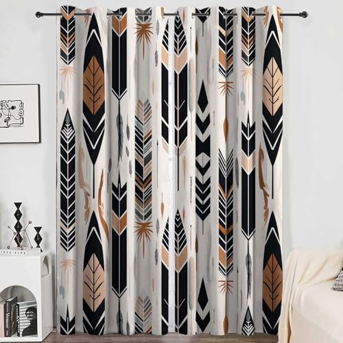 CozyRest Vorhang Blickdicht Thermovorhang Pfeile Und Federn Im Bohème-Stil Muster Gardinen Wohnzimmer Vorhänge Kinderzimmer Geräuschreduzierung Dekoration für Schlafzimmer Fenster 230 x 117 cm CozyRest Vorhang Blickdicht Thermovorhang Pfeile Und Federn Im Bohème-Stil Muster Gardinen Wohnzimmer Vorhänge Kinderzimmer Geräuschreduzierung Dekoration für Schlafzimmer Fenster 230 x 117 cm von CozyRest
