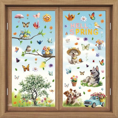 Fensteraufkleber Blumen Frühling Sommer Fenster Abziehbilder Blumenwiese Wildblumen Fensterbilder Frühling Selbstklebend Frühling Sommer Schmetterlinge Deko Fensteraufkleber Blumen Frühling Sommer Fenster Abziehbilder Blumenwiese Wildblumen Fensterbilder Frühling Selbstklebend Frühling Sommer Schmetterlinge Deko von Cozyan