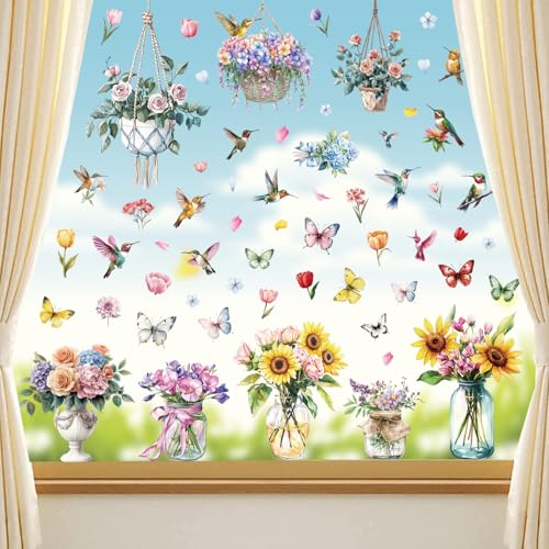Cozyan Fenstersticker Frühling Deko Selbstklebend Vogel Blumen Aufkleber Fenster, Fensterbilder Selbstklebend Frühling Deko Aufkleber Fenstersticker Fensterbilder mit Blumen Cozyan Fenstersticker Frühling Deko Selbstklebend Vogel Blumen Aufkleber Fenster, Fensterbilder Selbstklebend Frühling Deko Aufkleber Fenstersticker Fensterbilder mit Blumen von Cozyan