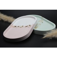 Dekotablett Mit Goldflocken, Oval Tray Dekotablett - Schale, Geschenk Zum Einzug, Wohnzimmer, Ablageschale, Für Sie von Cozycandlesbewernick
