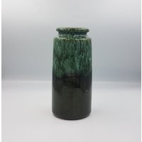 Grüne Scheurich Vase 201-22 von CozycatVintageShop