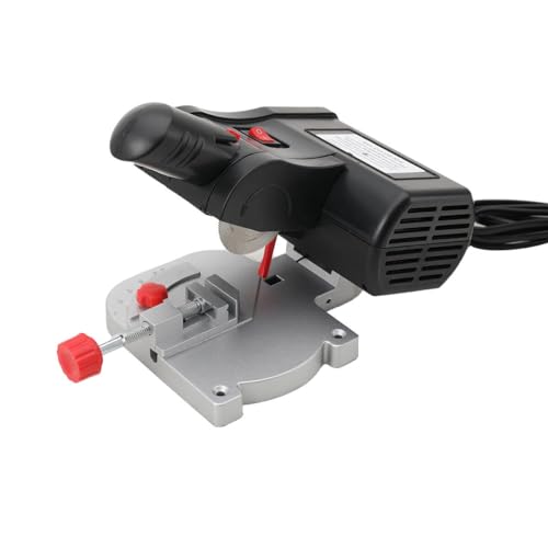 Cozyel Mini-Gehrungs-Kappsäge 90W, Mini Metallsäge Tragbar Kappsäge Gehrungssäge Stahl Sägeblatt Kreissäge, 0°-45° Einstellbar Stahl Sägeblatt Kreissäge für Holz Metall 4500 U/min von Cozyel