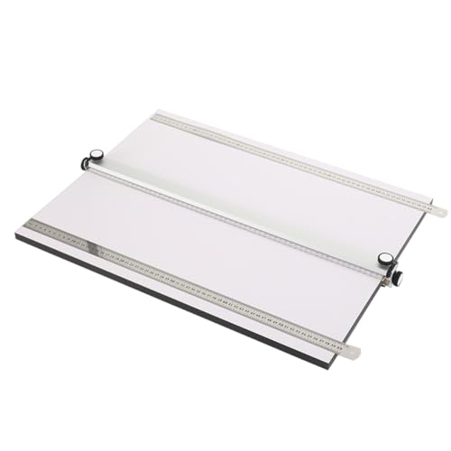 Cozyel Zeichenplatte A2 (45x60cm), professionelles Zeichenbrett mit Parallel-Zeichenschiene & Stützbeine, transportable Arbeitsfläche mit Tragegriff, für Architekten, Ingenieur, Architektur Studenten von Cozyel