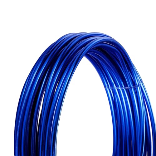 Cozylkx 2 Meter Eloxierter Aluminiumdraht Zum Modellieren, 3mm Metall-Basteldraht, Biegsamer Formdraht Für Schmuckherstellung, Modellierung, Bonsai-Training von Cozylkx