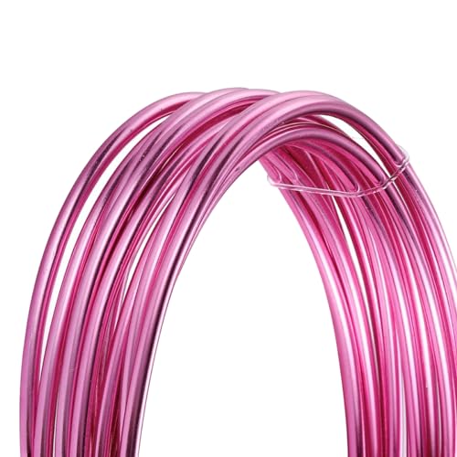 Cozylkx 2 Meter Eloxierter Aluminiumdraht Zum Modellieren, 3mm Metall-Basteldraht, Biegsamer Formdraht Für Schmuckherstellung, Modellierung, Bonsai-Training von Cozylkx